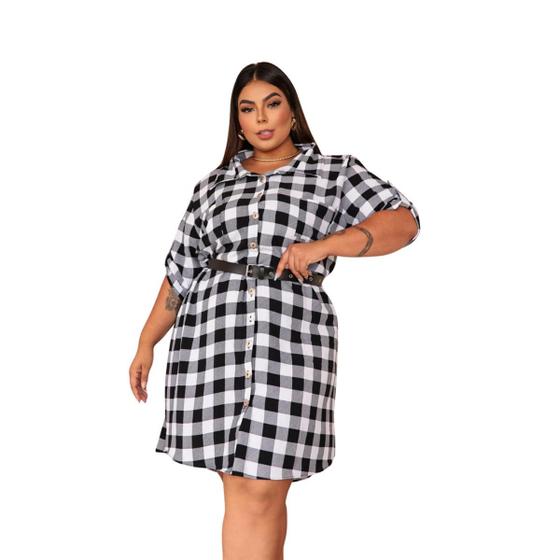 Imagem de Chemise Médio Plus Size Com Cinto