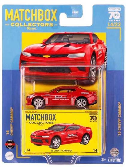 Imagem de Chevrolet Camaro 2016 Matchbox Collector's 70 Anos 1/64