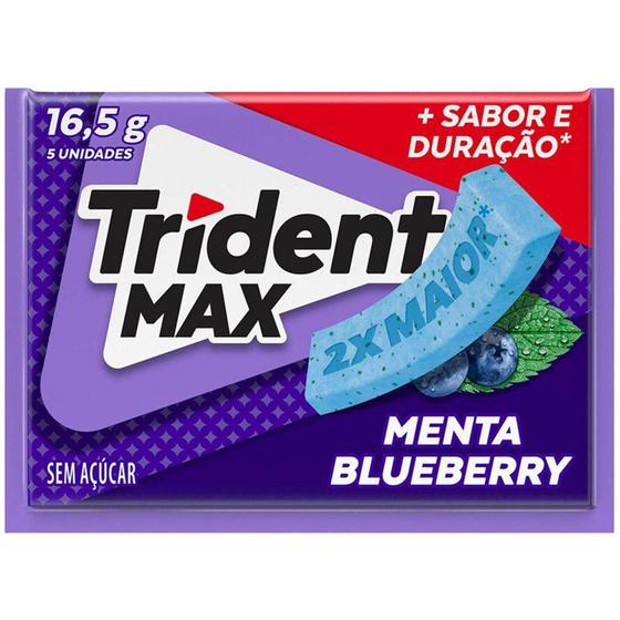 Imagem de Chicle Trident Max Menta Blueberry 5un
