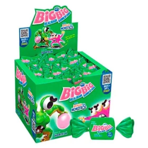 Imagem de Chiclete Big Big Sabor Hortelã - Display com 315G