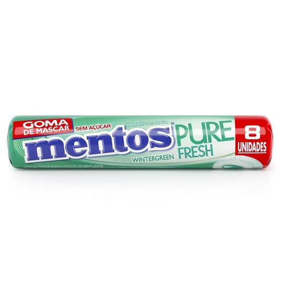 Imagem de Chiclete Mentos Pure Fresh Sabor Wintergreen Sem Açúcar 8 Unidades