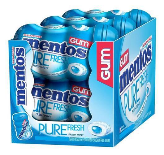 Imagem de Chiclete Mentos Purefresh Mint Com 6 Potes - 552G