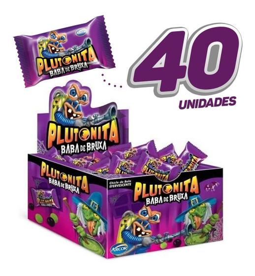 Imagem de Chiclete Plutonita Baba De Bruxa Delicioso Display C/40 Un.- Arcor Divertido