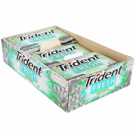 Imagem de Chiclete Trident Fresh Herbal Mondelez 21 Unidades