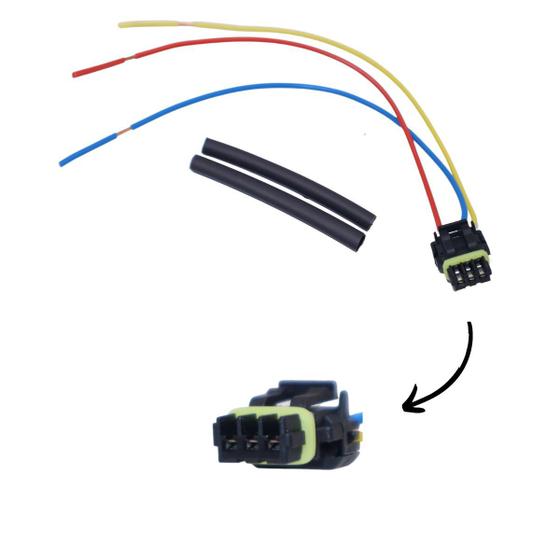 Imagem de Chicote 3 Vias Conector Plug Retrovisor Chevrolet