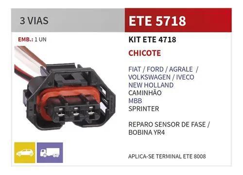 Imagem de Chicote 3 vias femea - sensor fase fiat/ford/vw