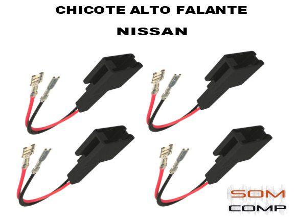 Imagem de Chicote Conector Plug Alto Falante Nissan C/4 Unidades