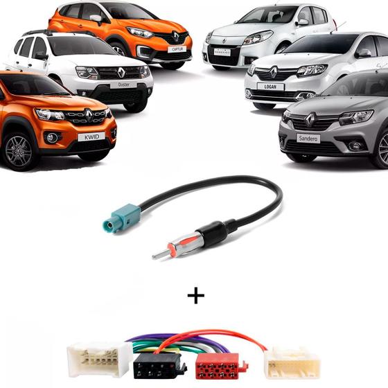 Imagem de Chicote de Ligação Com Adaptador de Antena Para Linha Carros Duster Logan Sandero Captur ReNauIt