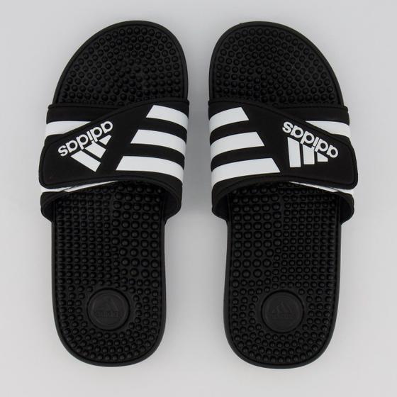 Imagem de Chinelo Adidas Adissage Logo Preto e Branco