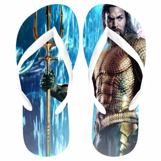 Imagem de Chinelo Aquaman Filme. Presente infantil menino e menina