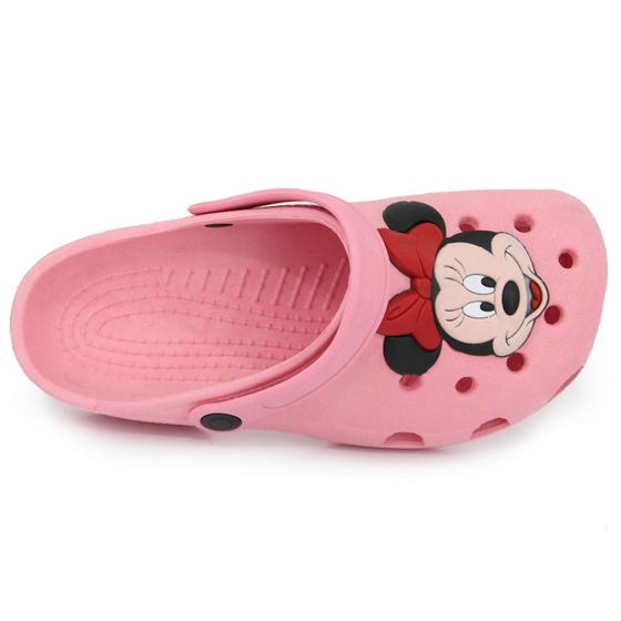 Imagem de Chinelo Babuche Papete Sandália Infantil Adulto Criança Personagem Mickey Minnie Confortável Barato