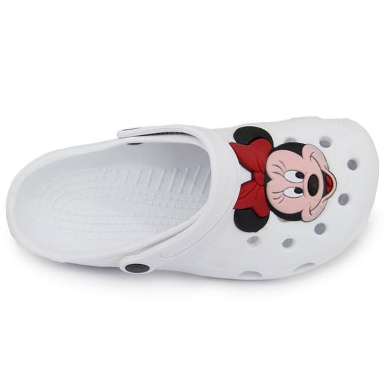 Imagem de Chinelo Babuche Papete Sandália Infantil Adulto Criança Personagem Mickey Minnie Confortável Barato