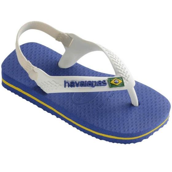 Imagem de Chinelo Bebê Havaianas Brasil Logo Azul/Branco