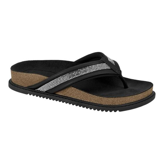 Imagem de Chinelo Beira Rio 8524.102 Papete Anabela Casual Leve Dedo Feminino