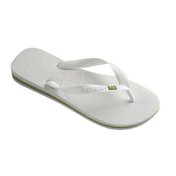 Imagem de Chinelo Branco Bandeira Brasil Havaianas