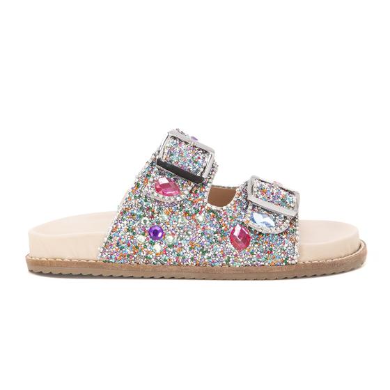 Imagem de Chinelo Casual Feminino Estiloso Luxo Strass