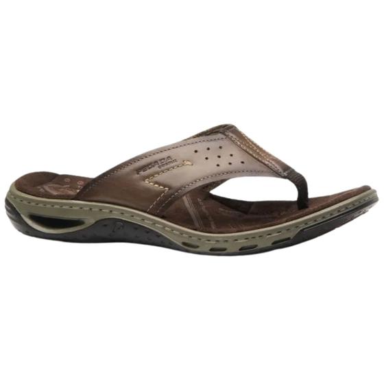 Imagem de Chinelo Casual Masculino Pegada 131663-02 Couro Marrom