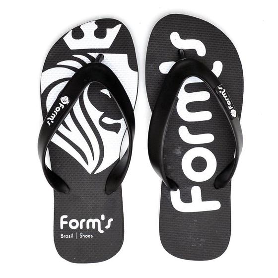 Imagem de Chinelo Casual Polo Plus de Dedo Estampado Aberto com Sola Borracha Confortavel