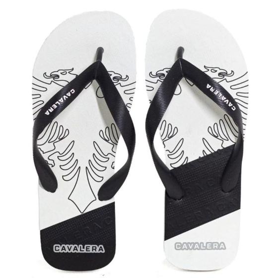 Imagem de Chinelo Cavalera Duo Color Masculino Branco Preto