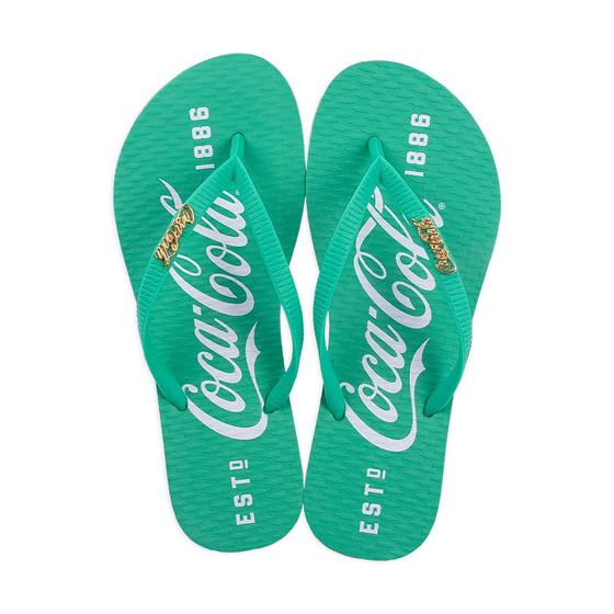 Imagem de Chinelo Coca Cola 1886 Feminino Verde Escuro