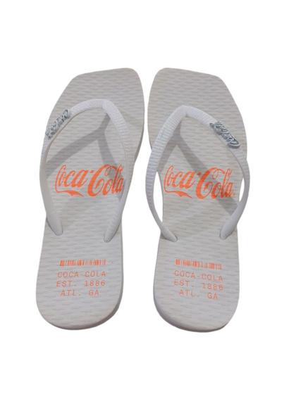 Imagem de Chinelo Coca Cola Alma Square Branco 4387