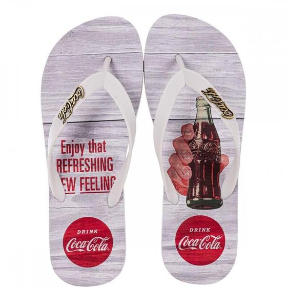 Imagem de Chinelo Coca Cola Cc4422 Wood Bottle Masculino