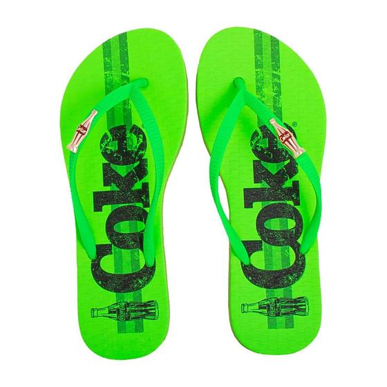 Imagem de Chinelo Coca-Cola Coke Bands Feminino Verde Neon