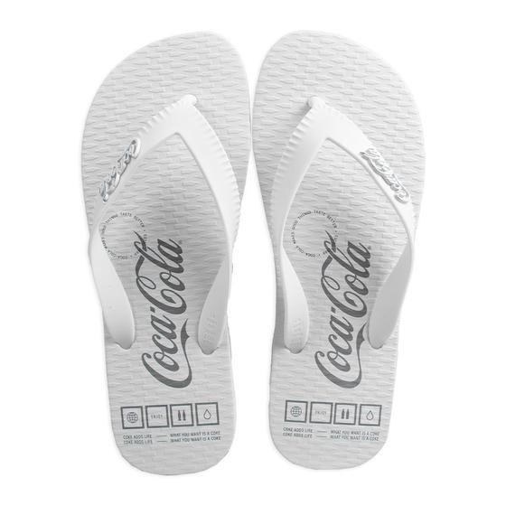 Imagem de Chinelo Coca Cola Color Allen Branco