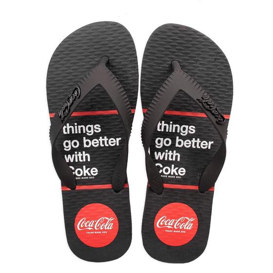 Imagem de Chinelo Coca Cola Esbon Masculino Preto