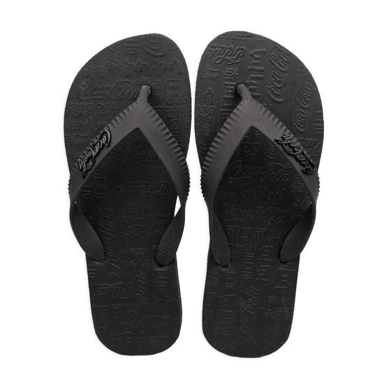 Imagem de Chinelo Coca Cola Monochrome Masculino Preto