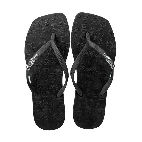 Imagem de Chinelo Coca Cola Square Sandal II Feminino Preto