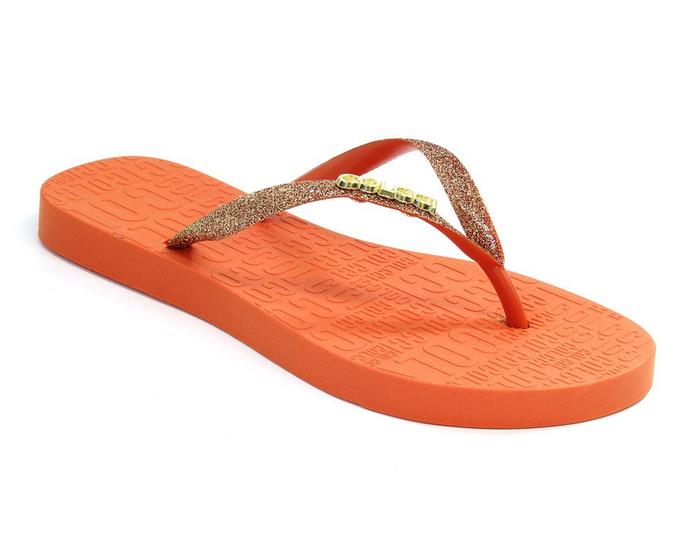 Imagem de Chinelo colcci rio feminino laranja glitter