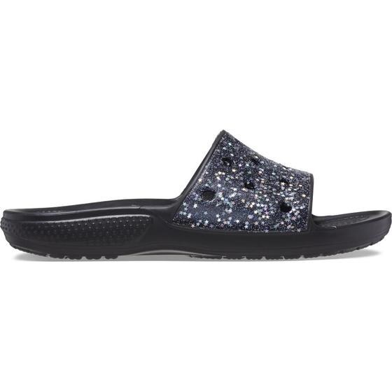 Imagem de Chinelo crocs classic starry glitter slide black/silver