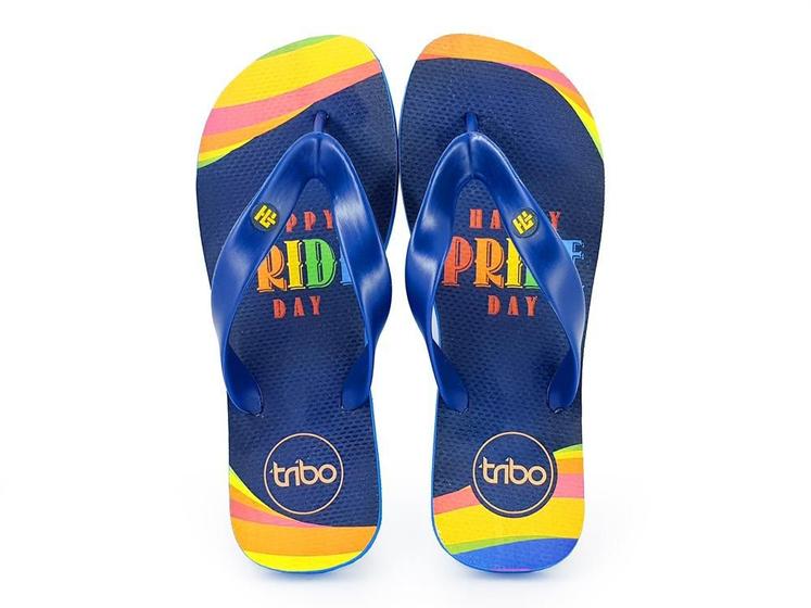 Imagem de Chinelo de Borracha Masculino Colorido Confort Praia