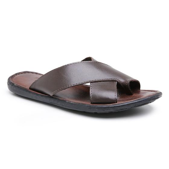 Imagem de Chinelo De Couro Masculino Moda - CBA CABICERA