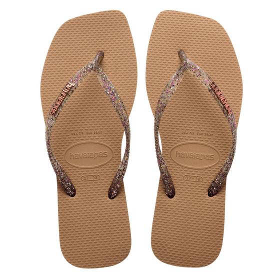 Imagem de Chinelo de Dedo Havaianas Square Logo Mettalic