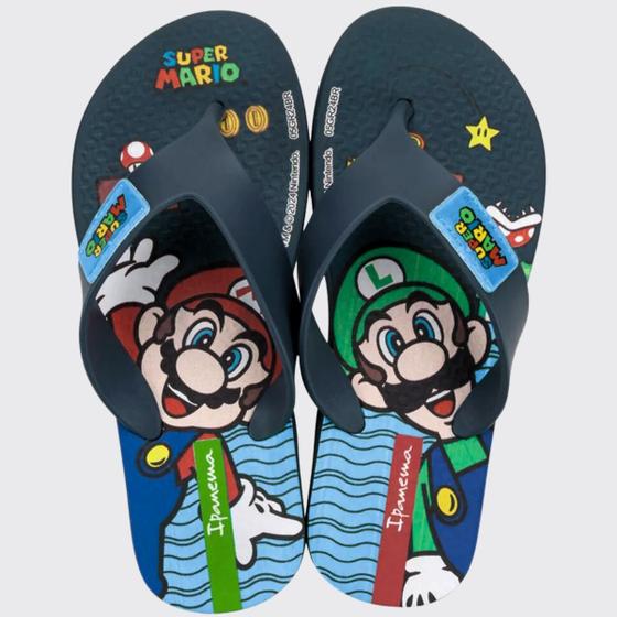 Imagem de Chinelo de Dedo Infantil Meninos Ipanema Super Mario Bross 27161