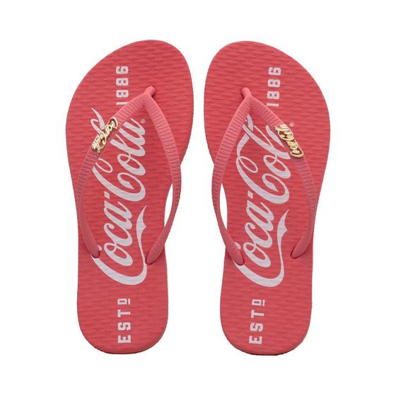 Imagem de Chinelo de Dedo Rosé Feminino 1886  Coca-Cola