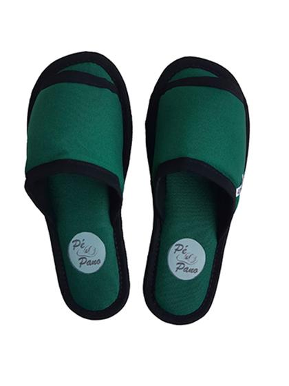 Imagem de Chinelo de Pano 37 / 38 - Coleção Pé & Pano Colors - Verde Bandeira