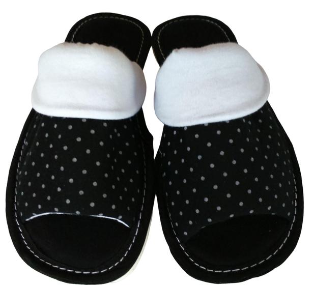 Imagem de Chinelo De Quarto Aberto com Aba - Pantufas Aberto com Aba - Chinelo em Tecido (Atacado)