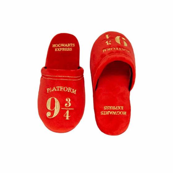 Imagem de Chinelo de Quarto Pantufa Plataforma 9¾ Oficial Harry Potter - Zona Criativa