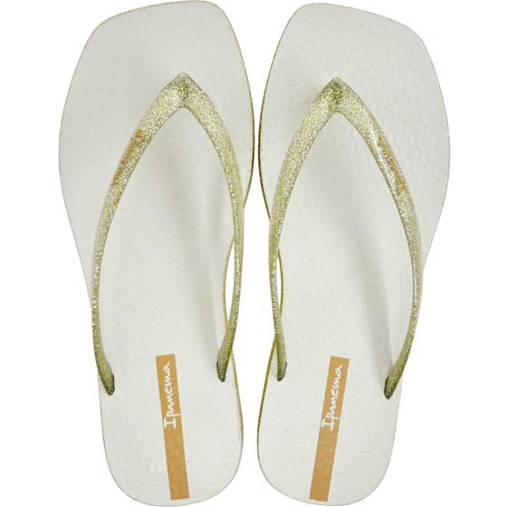 Imagem de Chinelo Dedo Feminino Casual Dia a Dia Passeio Praia com Glitter Bico Quadrado Ipanema 27095