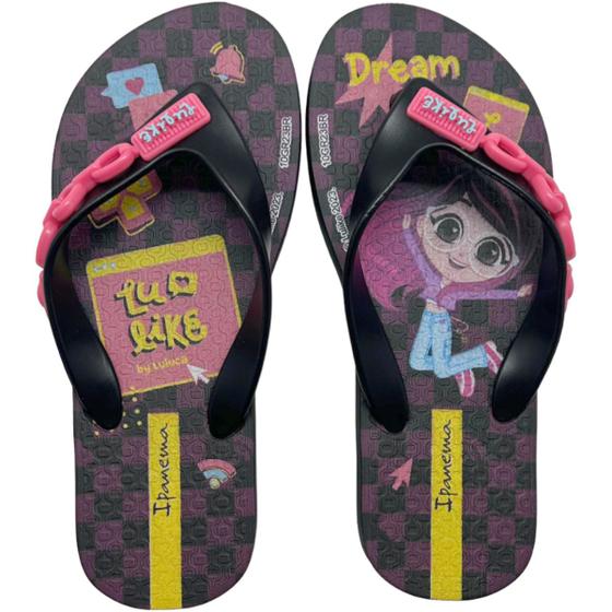 Imagem de Chinelo Dedo Infantil Menina Borracha Luluca Shine 26853