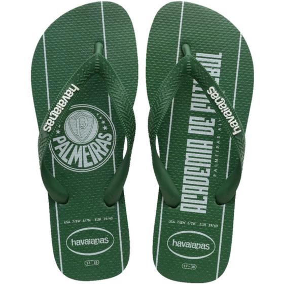 Imagem de Chinelo Dedo Masculino Casual Dia a Dia Praia Passeio Torcedor Havaianas Top Times Palmeiras