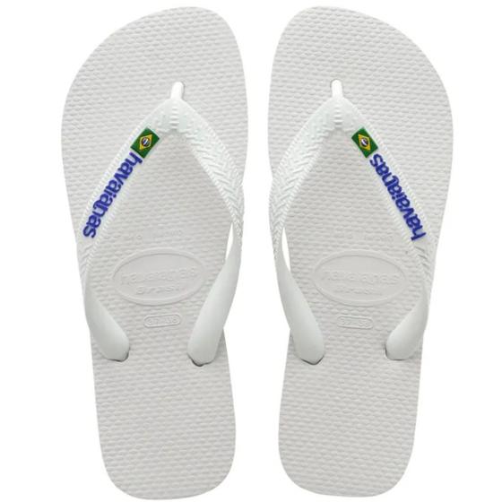 Imagem de Chinelo Dedo Unissex Casual Clássico Borracha Havaianas Brasil Logo