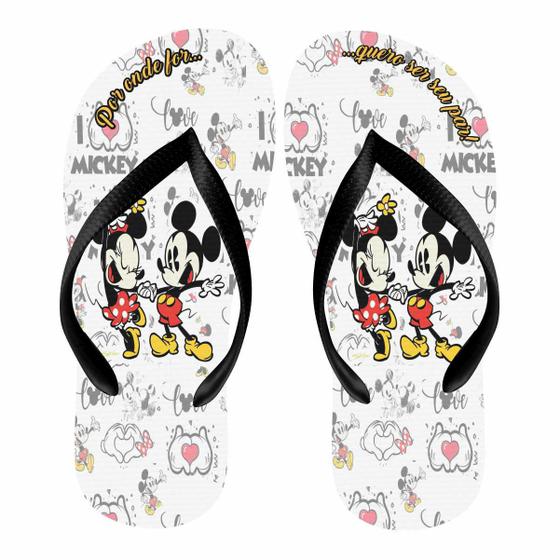 Imagem de Chinelo Dia dos namorados Mickey e Minnie Dança