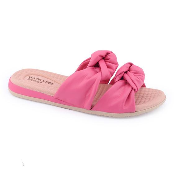 Imagem de Chinelo fem Comfortflex Comfy 21-44404 tiras fofas SlipOn nó