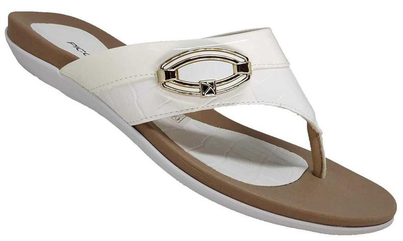 Imagem de Chinelo Feminino Adulto Branco Piccadilly 463018-3