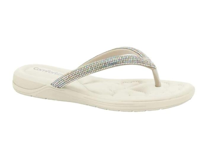 Imagem de Chinelo Feminino Comfort Flex Strass Ref: 24-80301