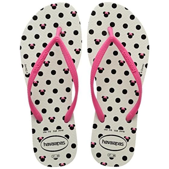 Imagem de Chinelo Feminino Havaianas Slim Disney Minnie E Mickey